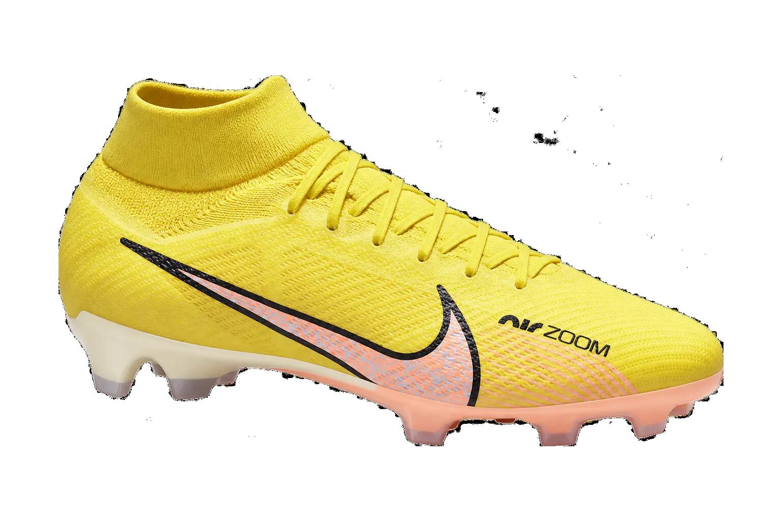 Botines fútbol FG hombre brillantes Nike Zoom Mercurial Superfly 9 Pro blanco 1/1