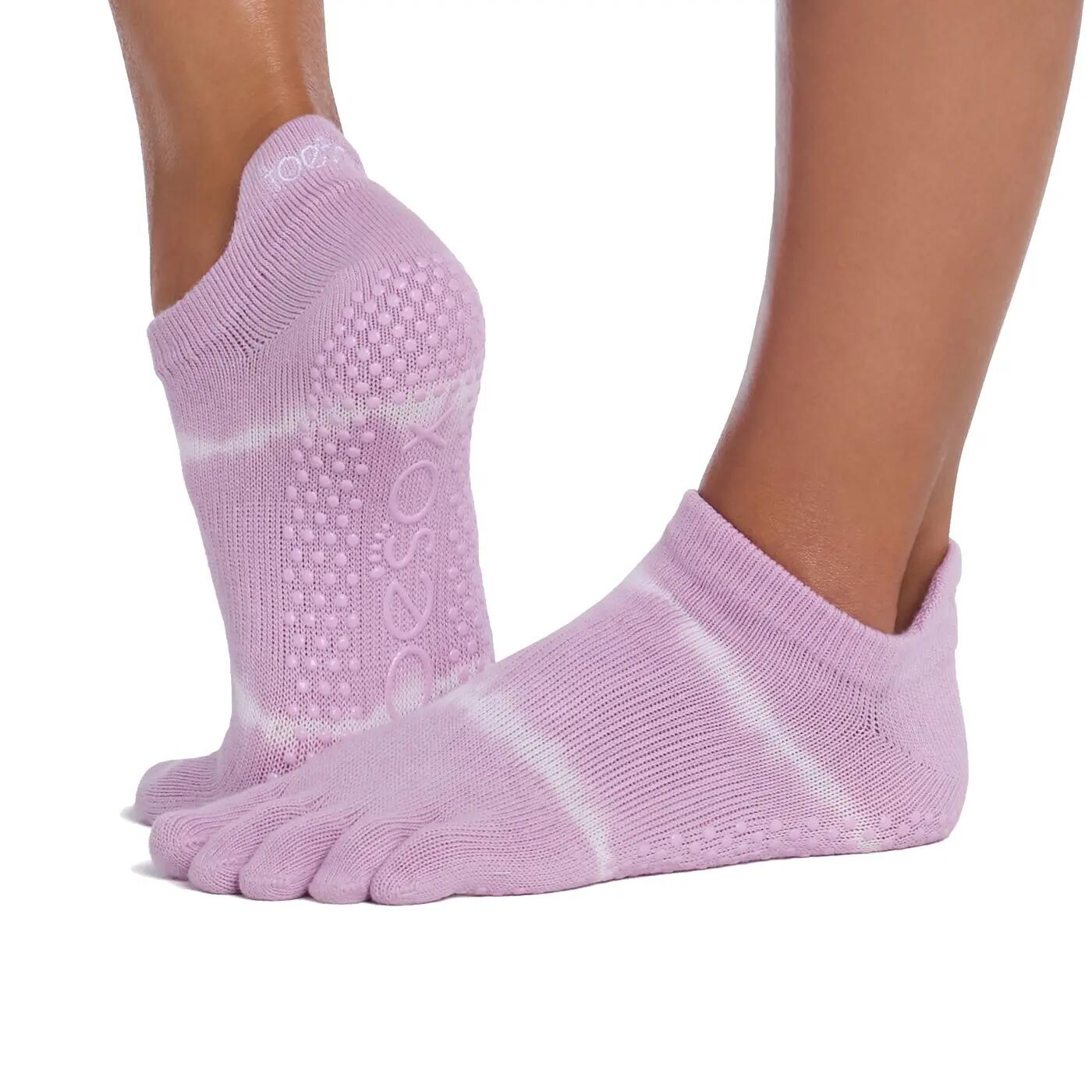 ToeSox Yoga No-Show Grip Socks teensokken - Lila - 39/42 2/2