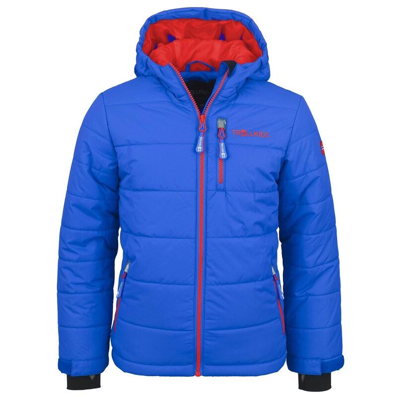 Veste d'hiver pour enfants Hemsedal bleu moyen / rouge