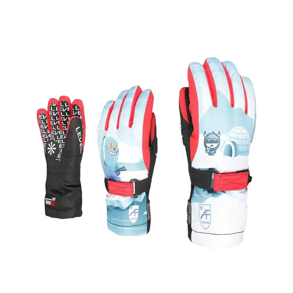 Luvas de esqui Level Junior Azul 3/3