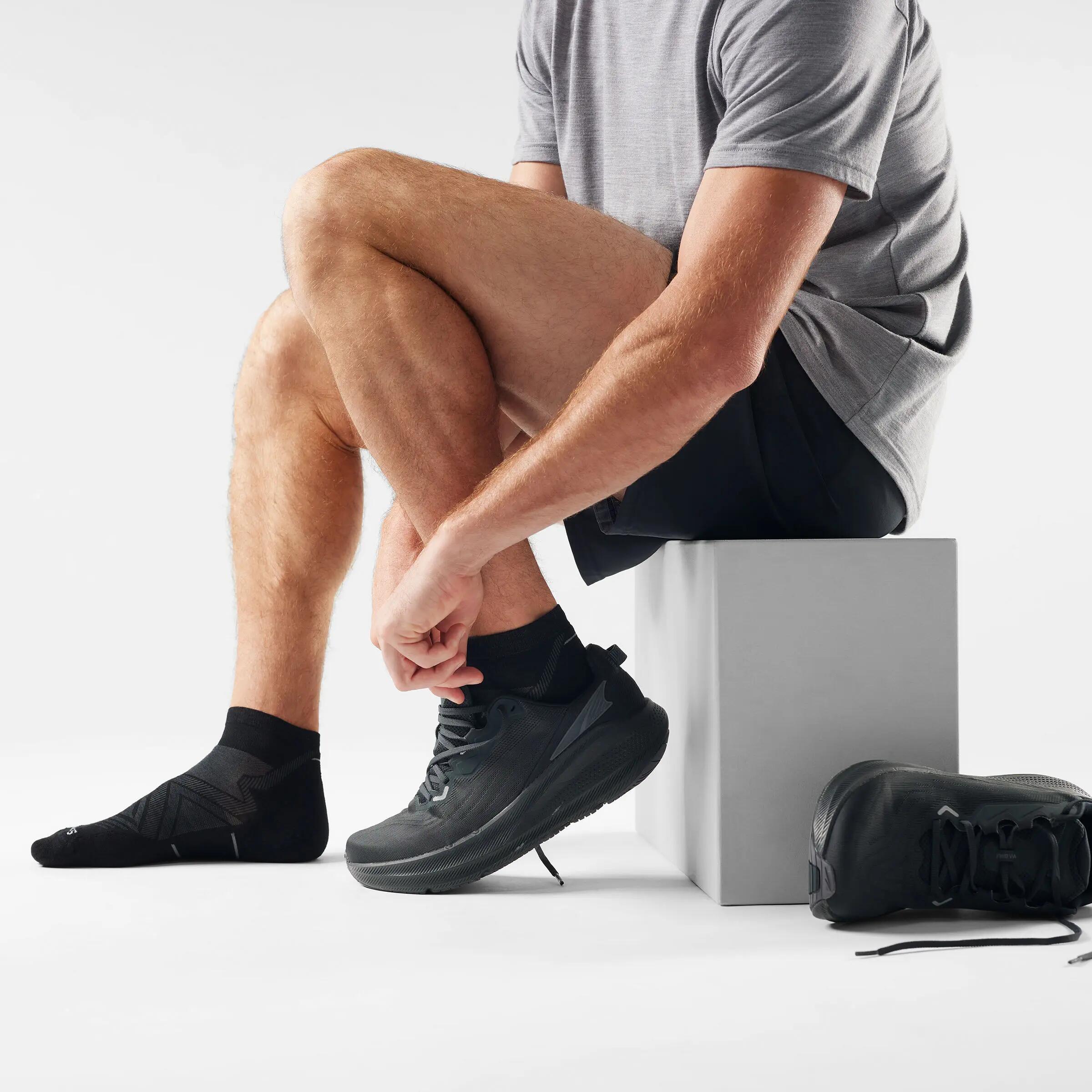 Șosete Merino alergare Smartwool Run Ankle - negru | Targeted Cushion 2/2
