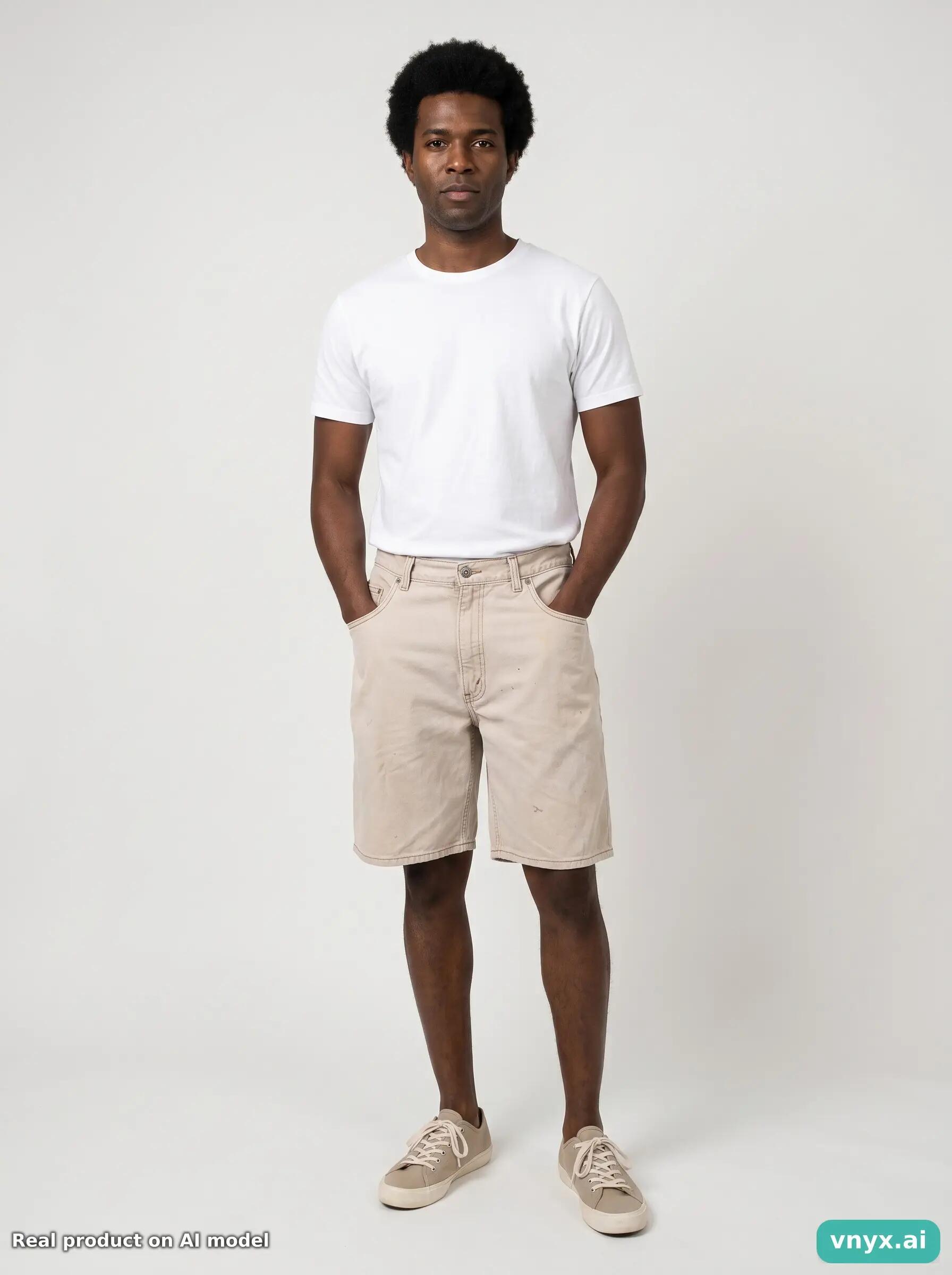 Second Life - Vintage LEVI STRAUSS & CO. Beige Shorts Men 38 6/6