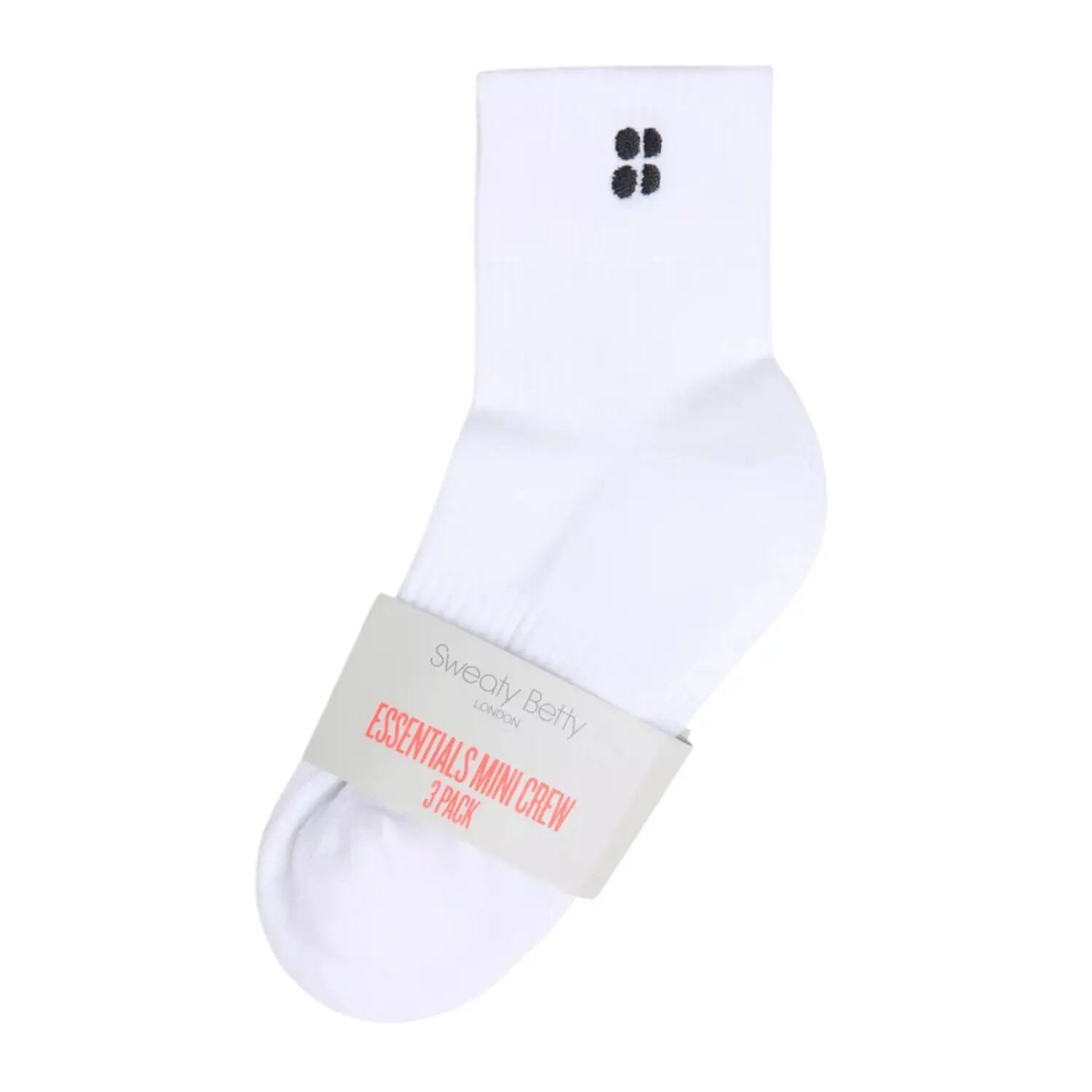 Calcetines Medios Essential Diseño Minis para Mujer Packs de 3 Blanco 2/3