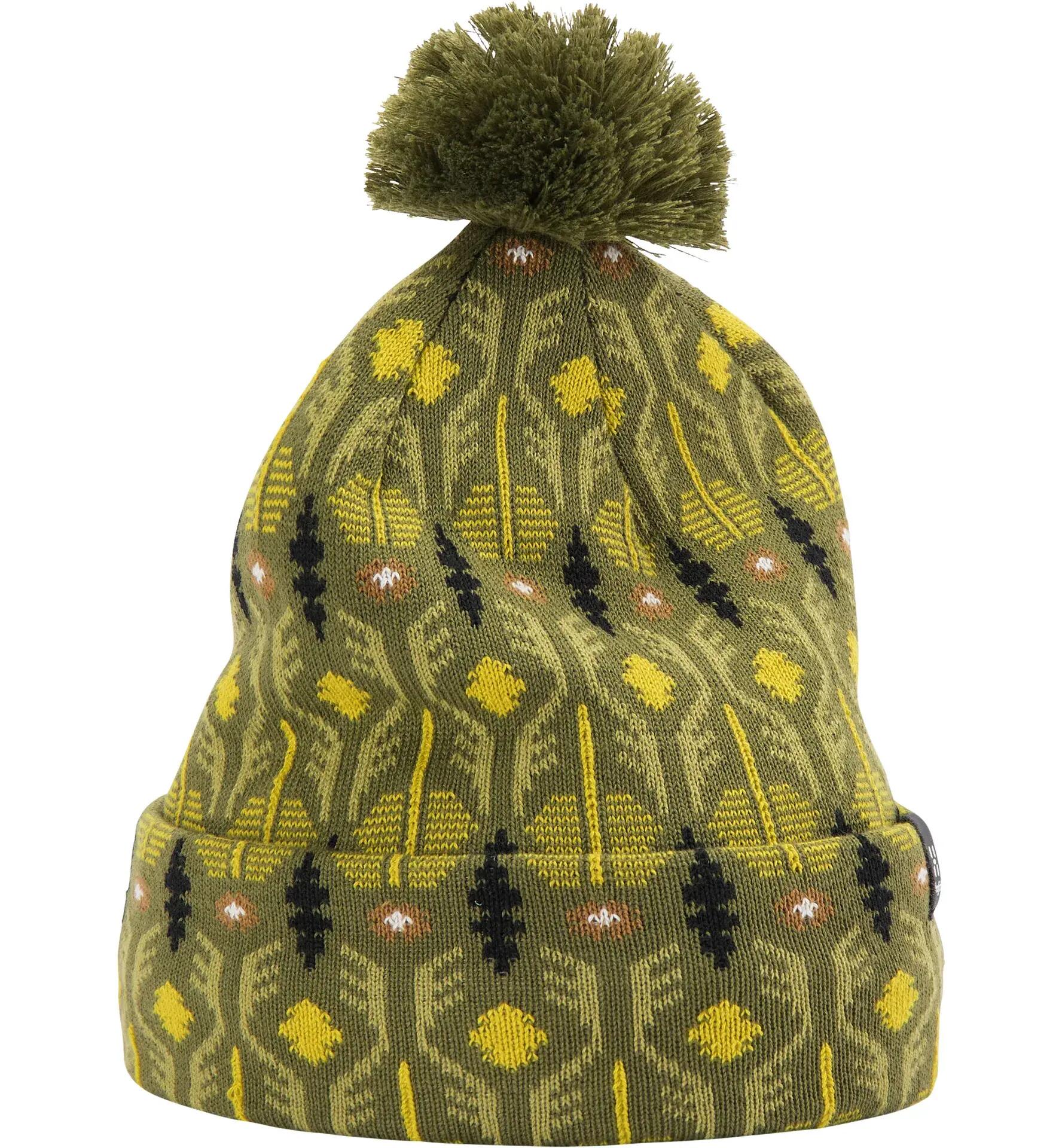 Caciulă Haglöfs Mountain Jaquard Beanie – Olive Green Pattern 3/5