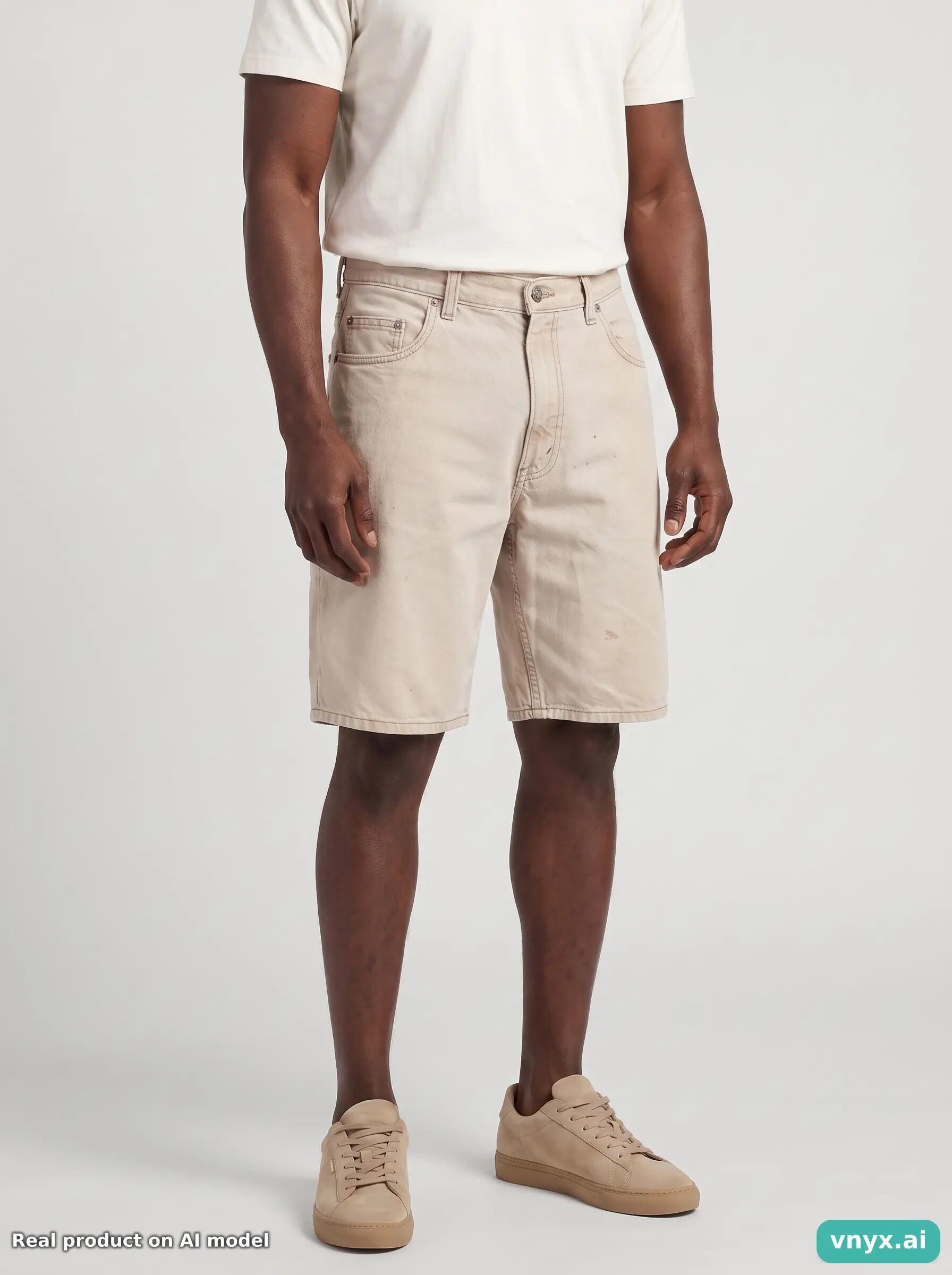 Second Life - Vintage LEVI STRAUSS & CO. Beige Shorts Men 38 5/6