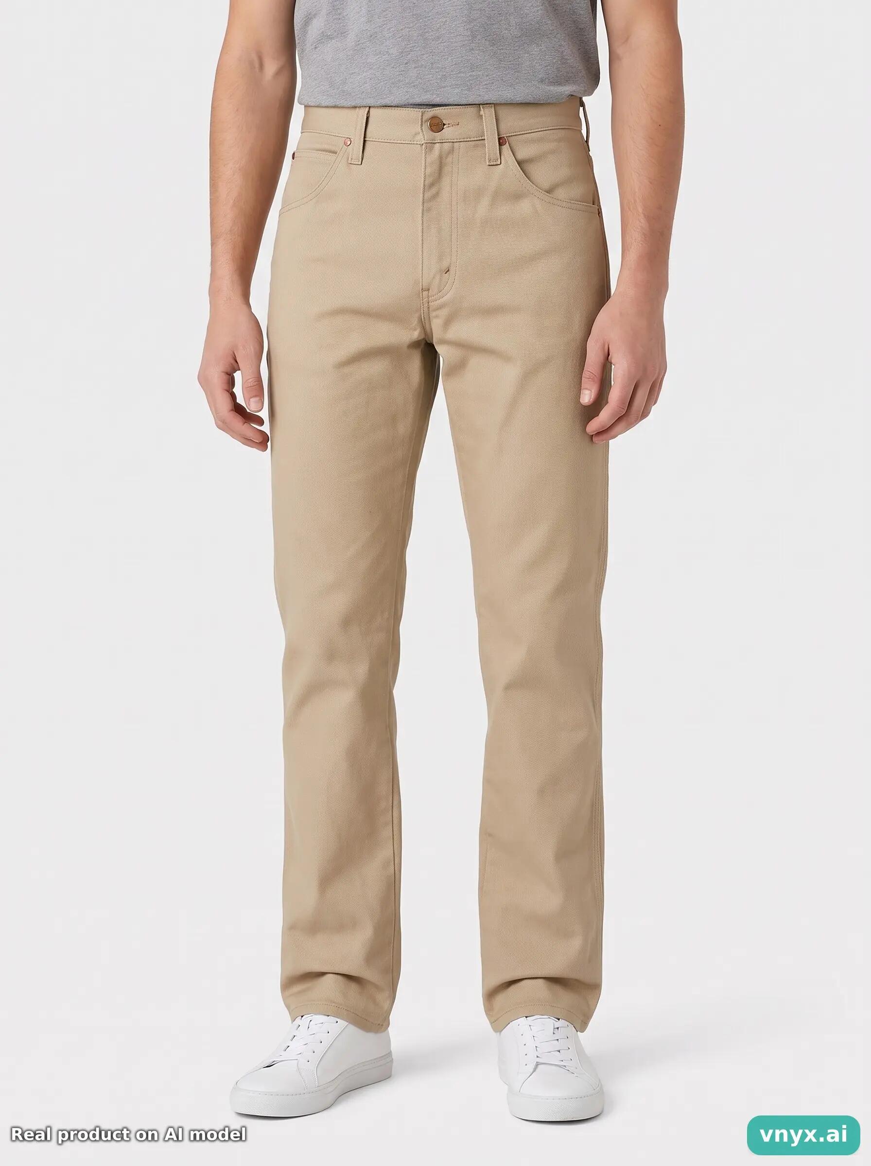 Second Life - Vintage Wrangler Neutral Beige Jeans Men 27 L34 6/6