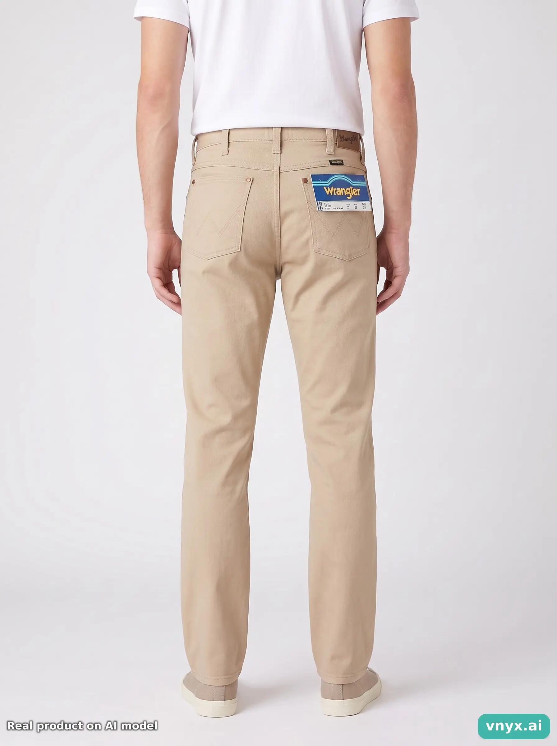 Second Life - Vintage Wrangler Neutral Beige Jeans Men 27 L34 5/6