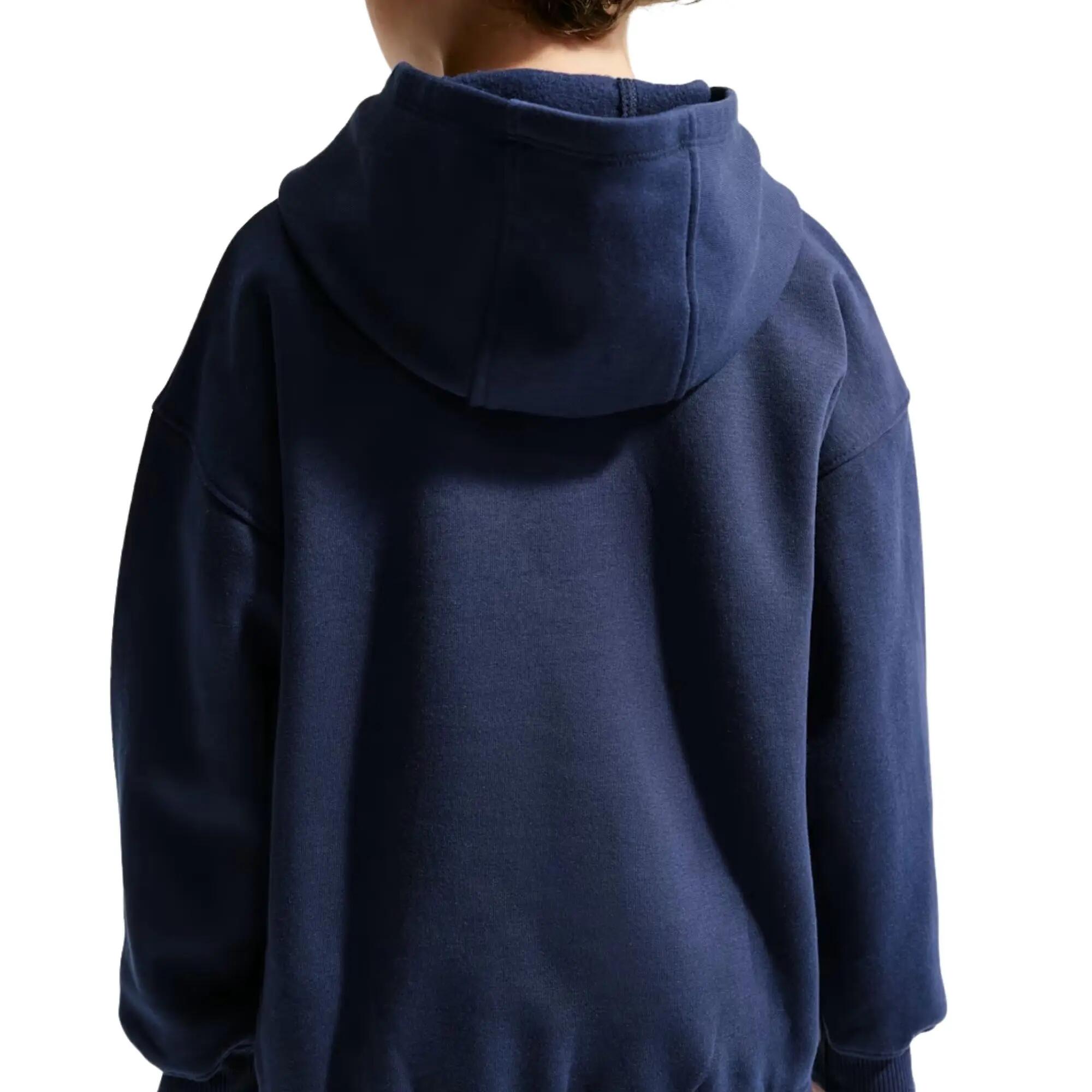 Nike - Kinder Trainingspak Capuchon Club Fleece Oversized, Blauw 5/5