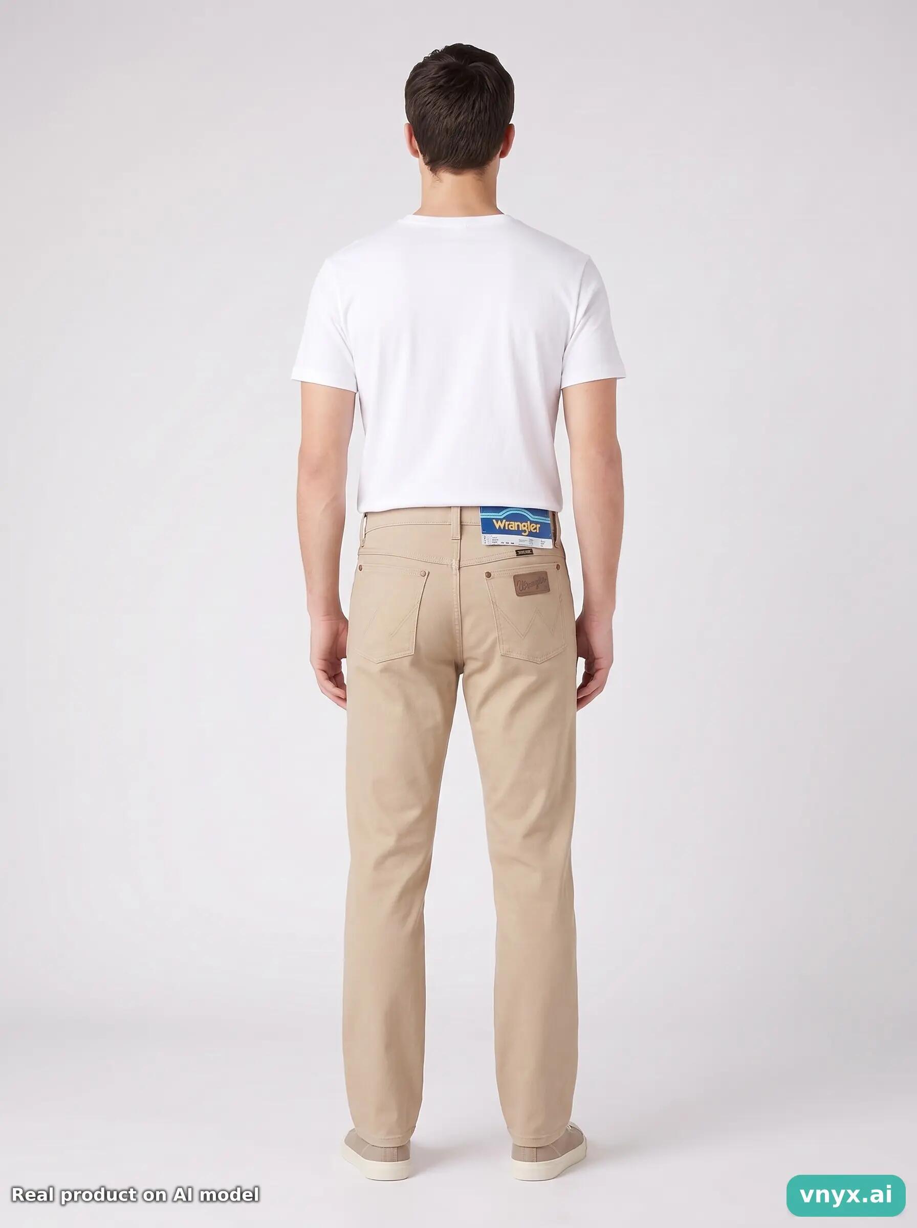 Second Life - Vintage Wrangler Neutral Beige Jeans Men 27 L34 4/6