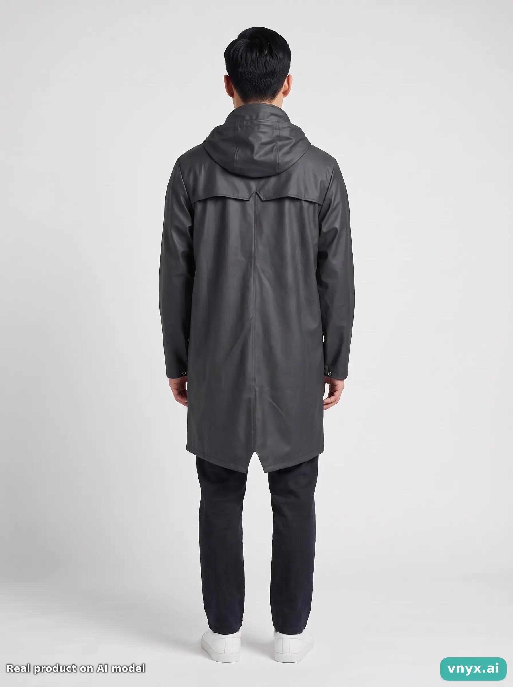 Second Life - Vintage RAINS Black Long Coat Men XS 4/5