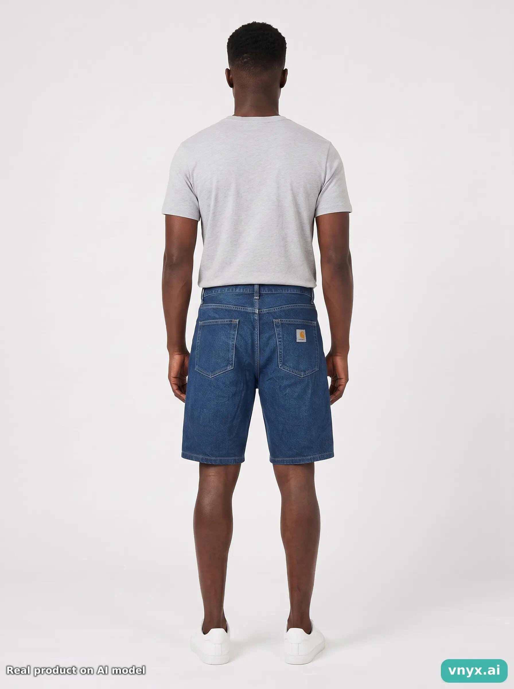 Second Life - Vintage Carhartt Mid-Blue Shorts Men 37 4/6