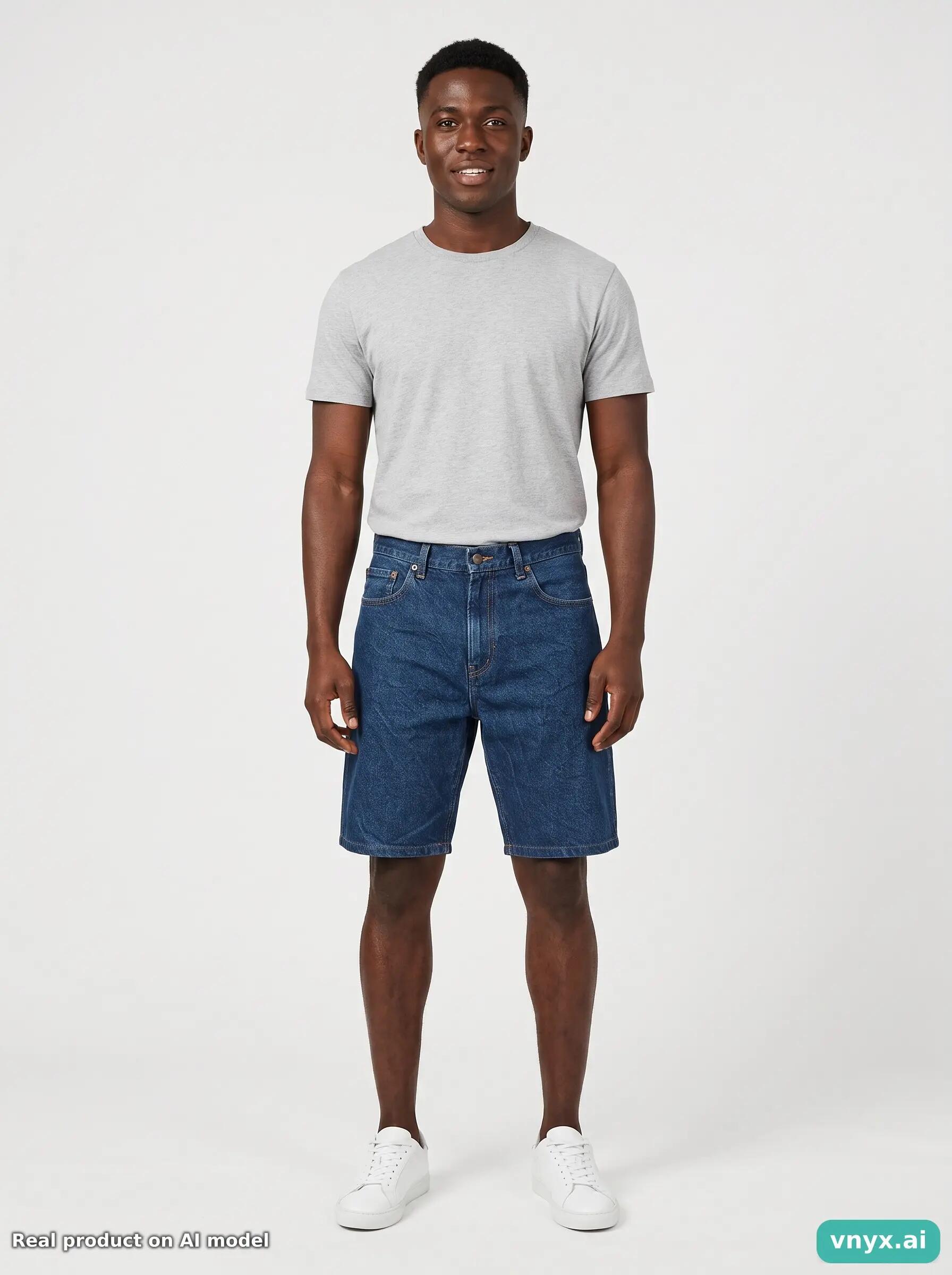 Second Life - Vintage Carhartt Mid-Blue Shorts Men 37 3/6