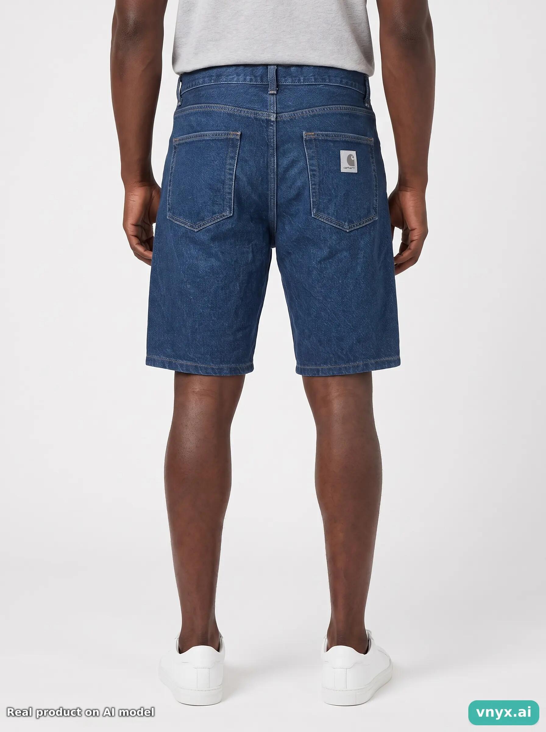 Second Life - Vintage Carhartt Mid-Blue Shorts Men 37 2/6