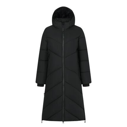 Veste Longue Matelassée Et Unie À Capuche Ajustable Et Amovible MERIDA Femme
