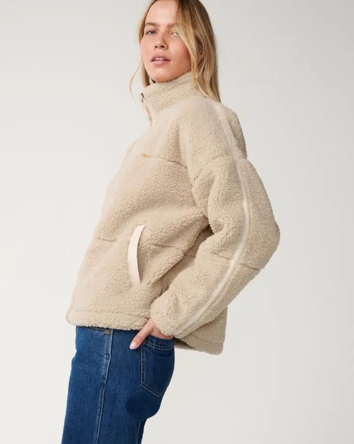 Giacca in pile da donna Rip Curl "CALA NIGHTS SHERPA JACKET" 4/6