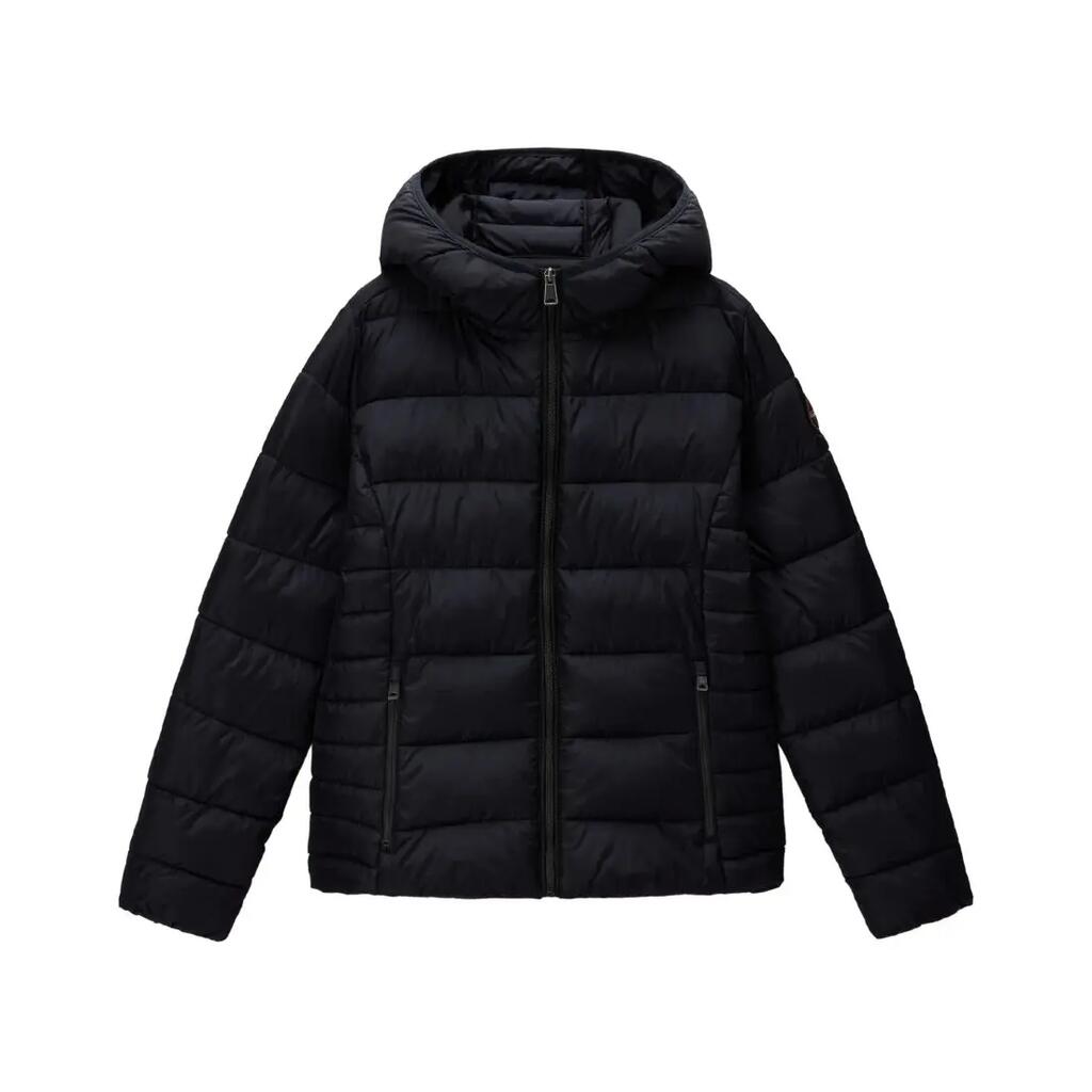 Piumino - Donna - Cappuccio, nylon riciclato - Alma - Nero