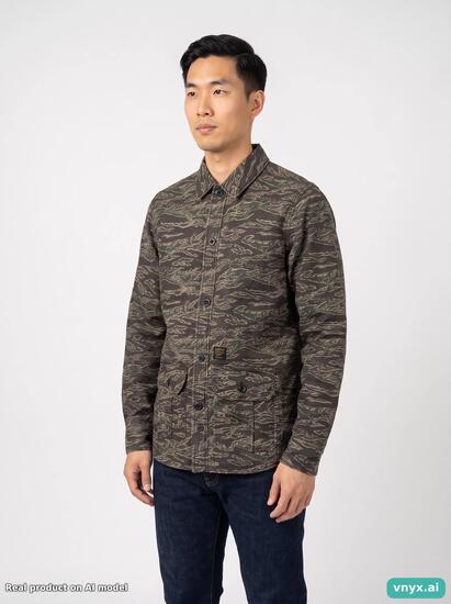 Second Life - Vintage Carhartt Green Camo Outdoor Jacket Men XS
