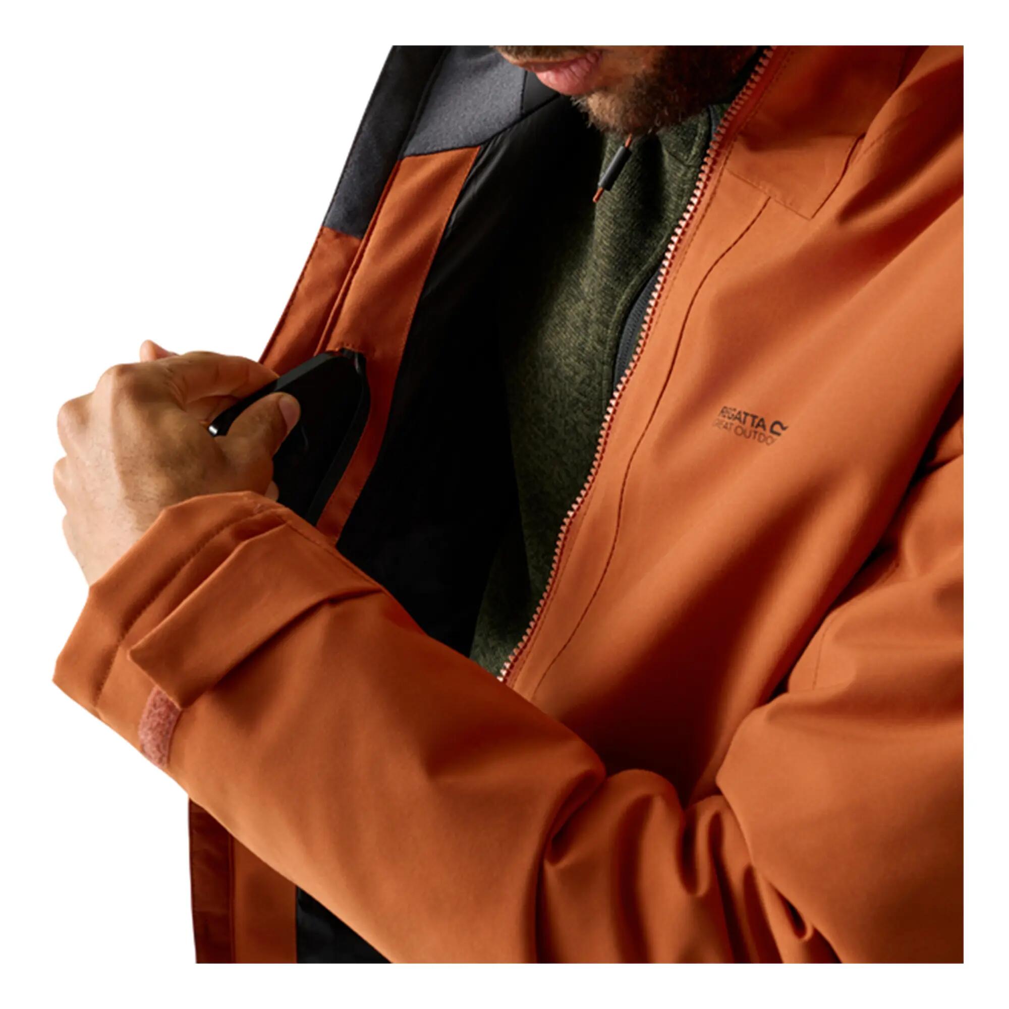 Casaco impermeável e isolante Hoscar para homem (Chá Rooibos) 7/7
