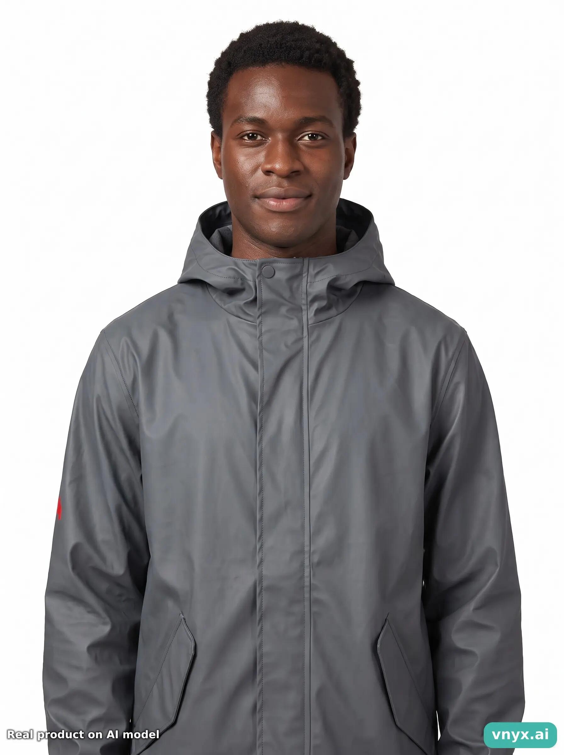 Second Life - Vintage RAINS Dark Grey Windbreaker Men M 5/5