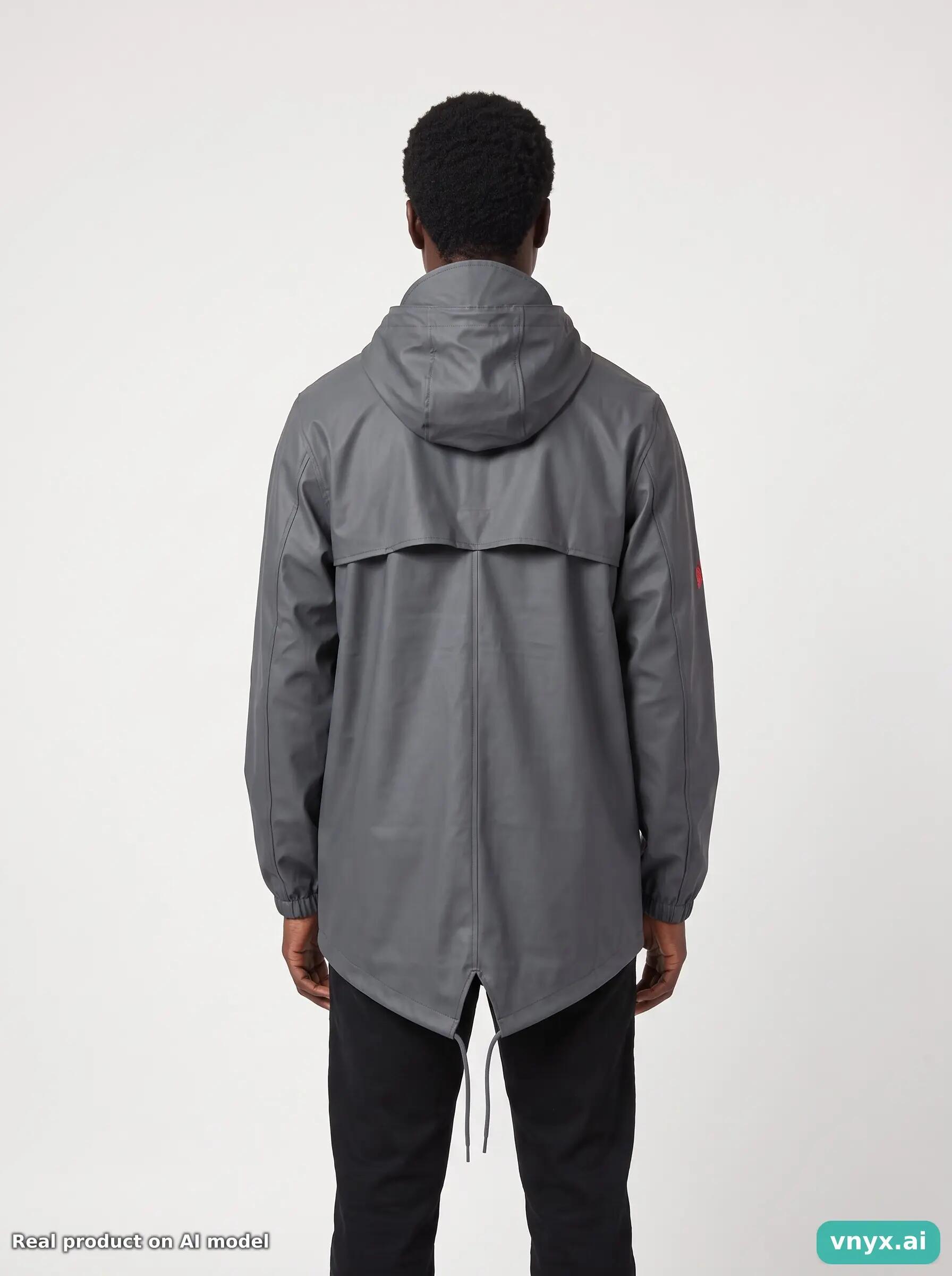 Second Life - Vintage RAINS Dark Grey Windbreaker Men M 2/5