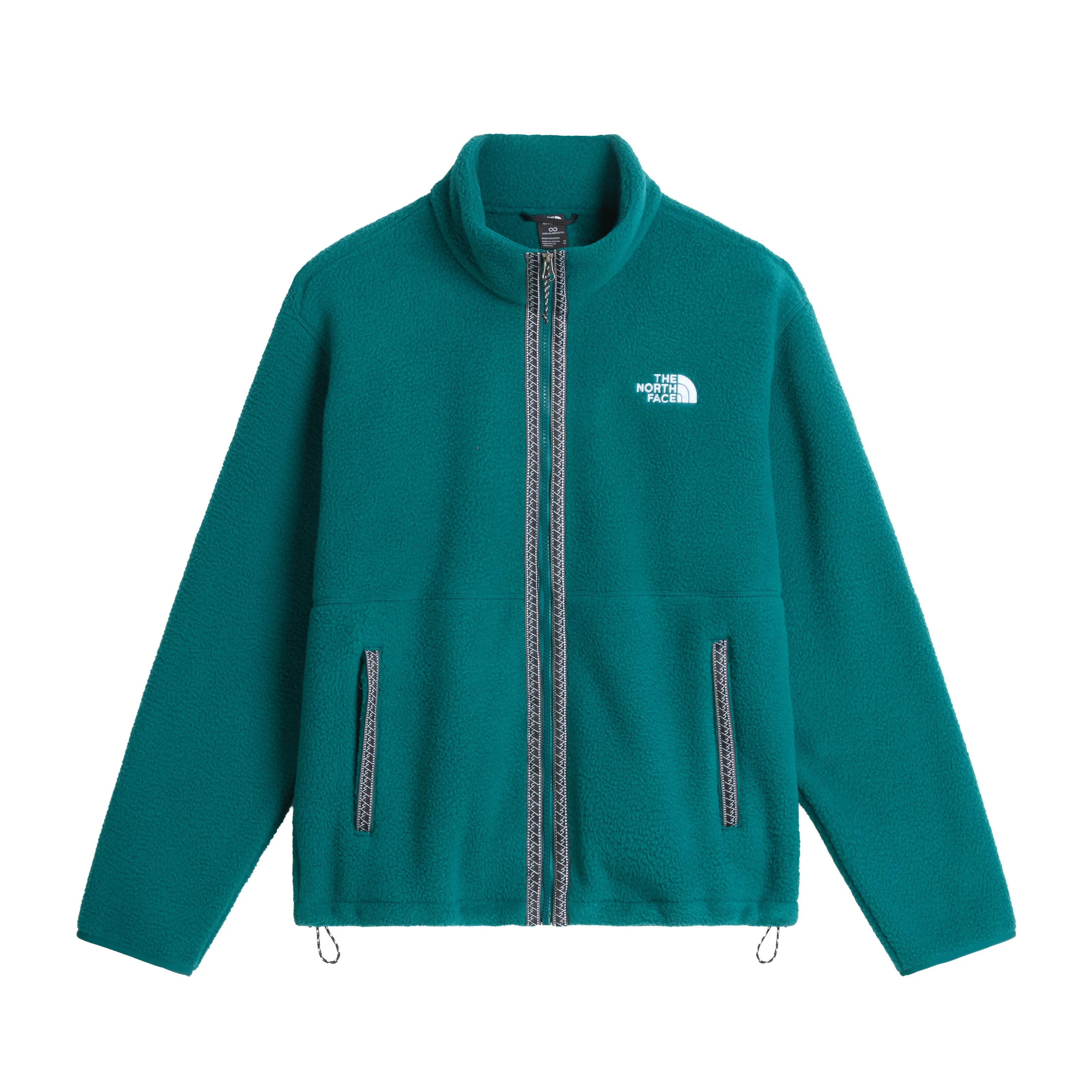 Polar The North Face Fleeski Full Zip Jacket pentru bărbați - verde petrol Paci…