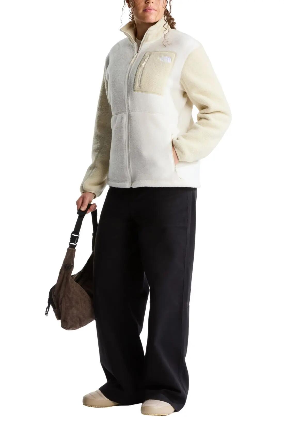 Fleecejas - Sportkleding - Dames - Yumiori - Met ritssluiting en zakken - Ivoor 2/5