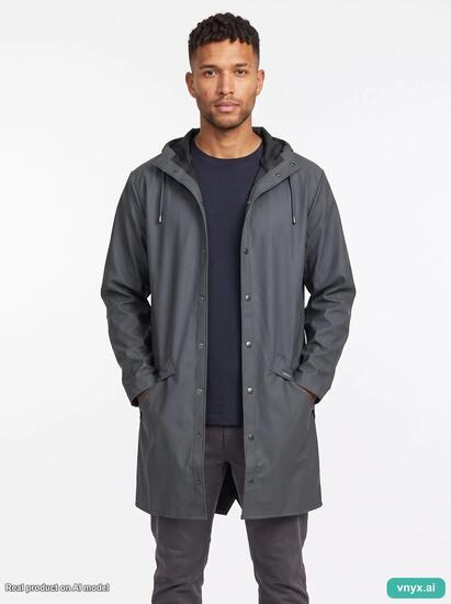Second Life - RAINS Charcoal Jacket Outdoor Jacket Men S