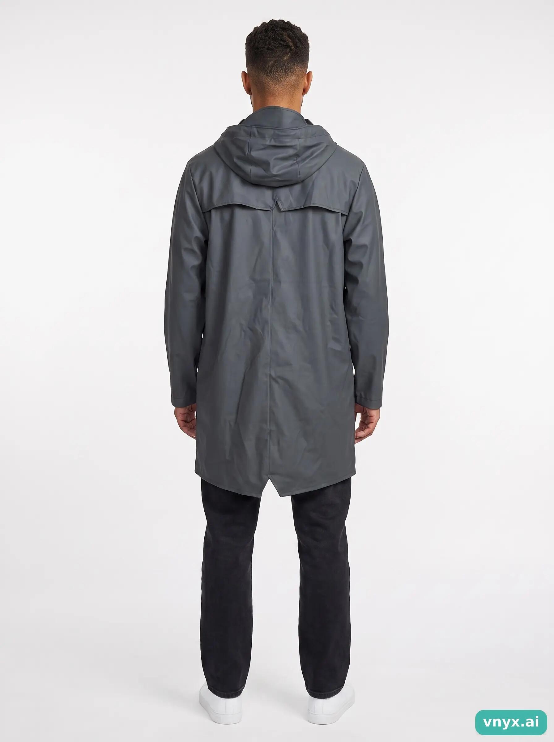 Second Life - Vintage RAINS Charcoal Jacket Outdoor Jacket Men S 4/5