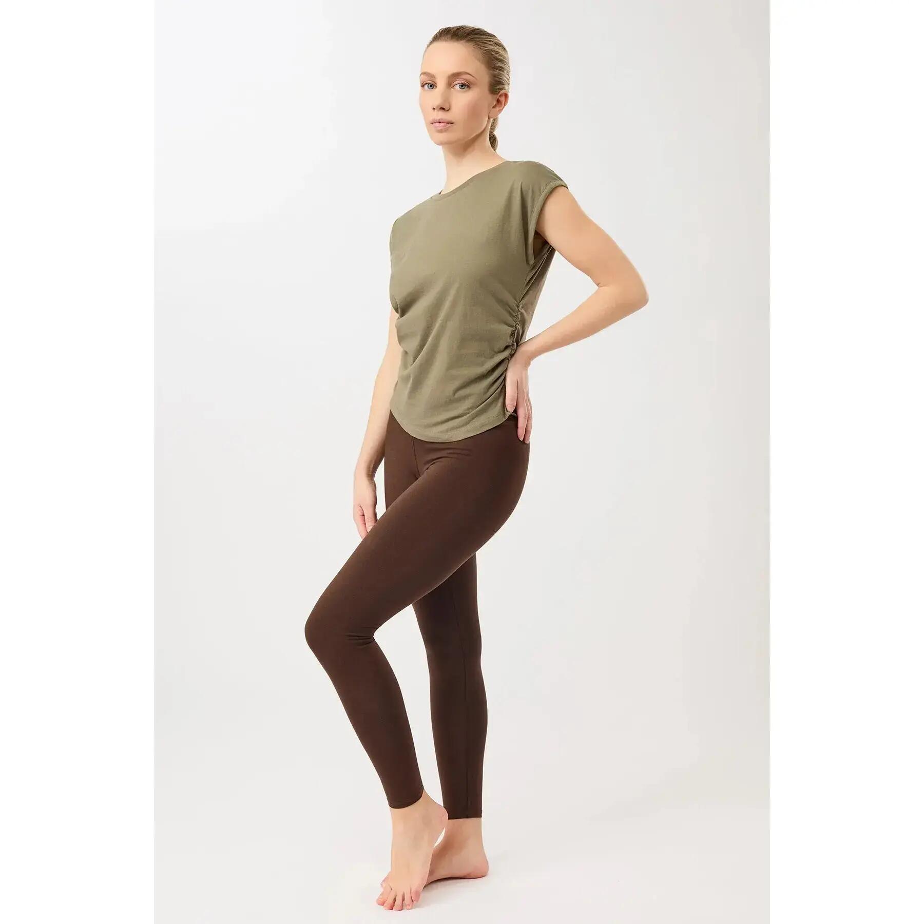 Damen-T-Shirt mit seitlichen Rüschen Mandala 4/4