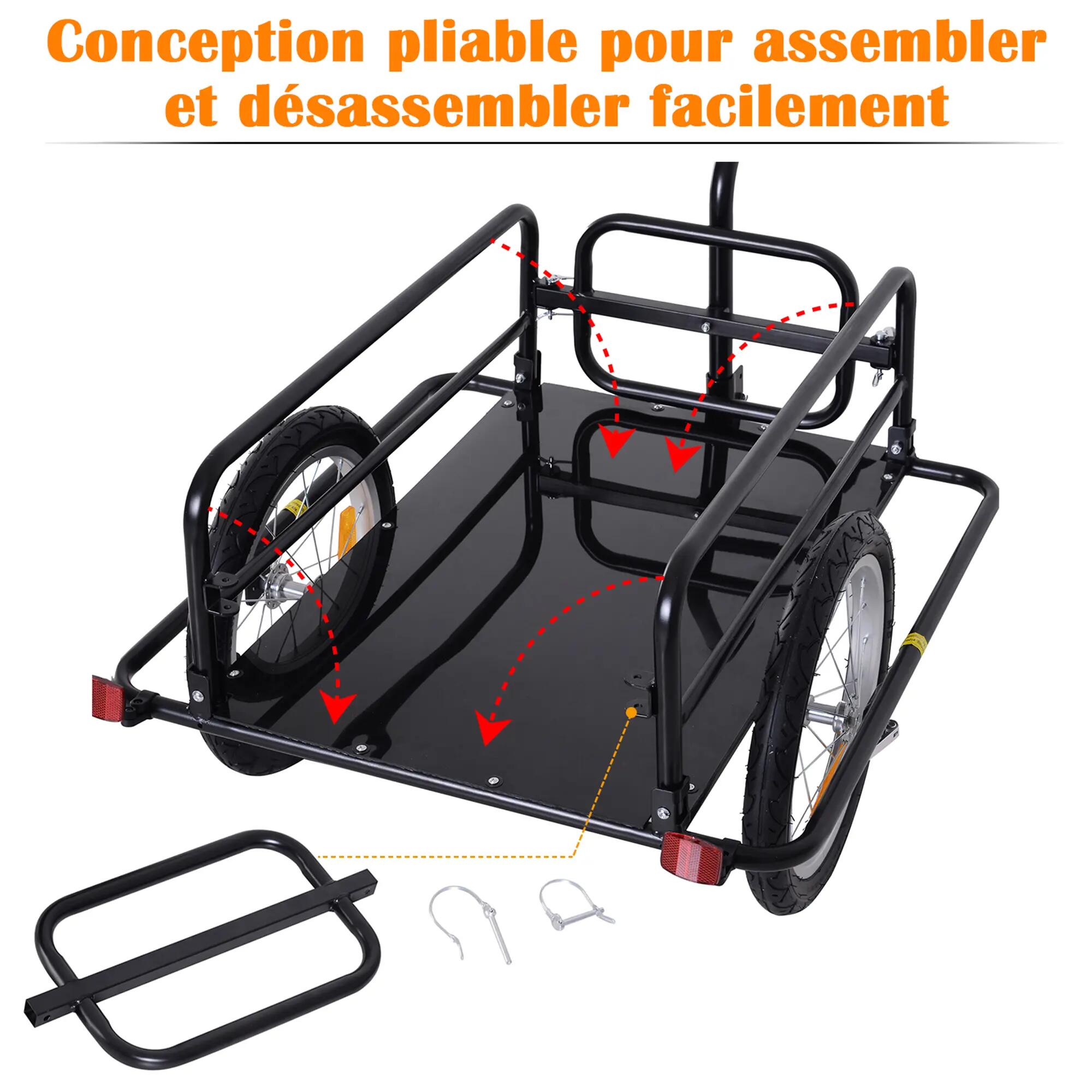 Remorque de vélo en acier 5/5
