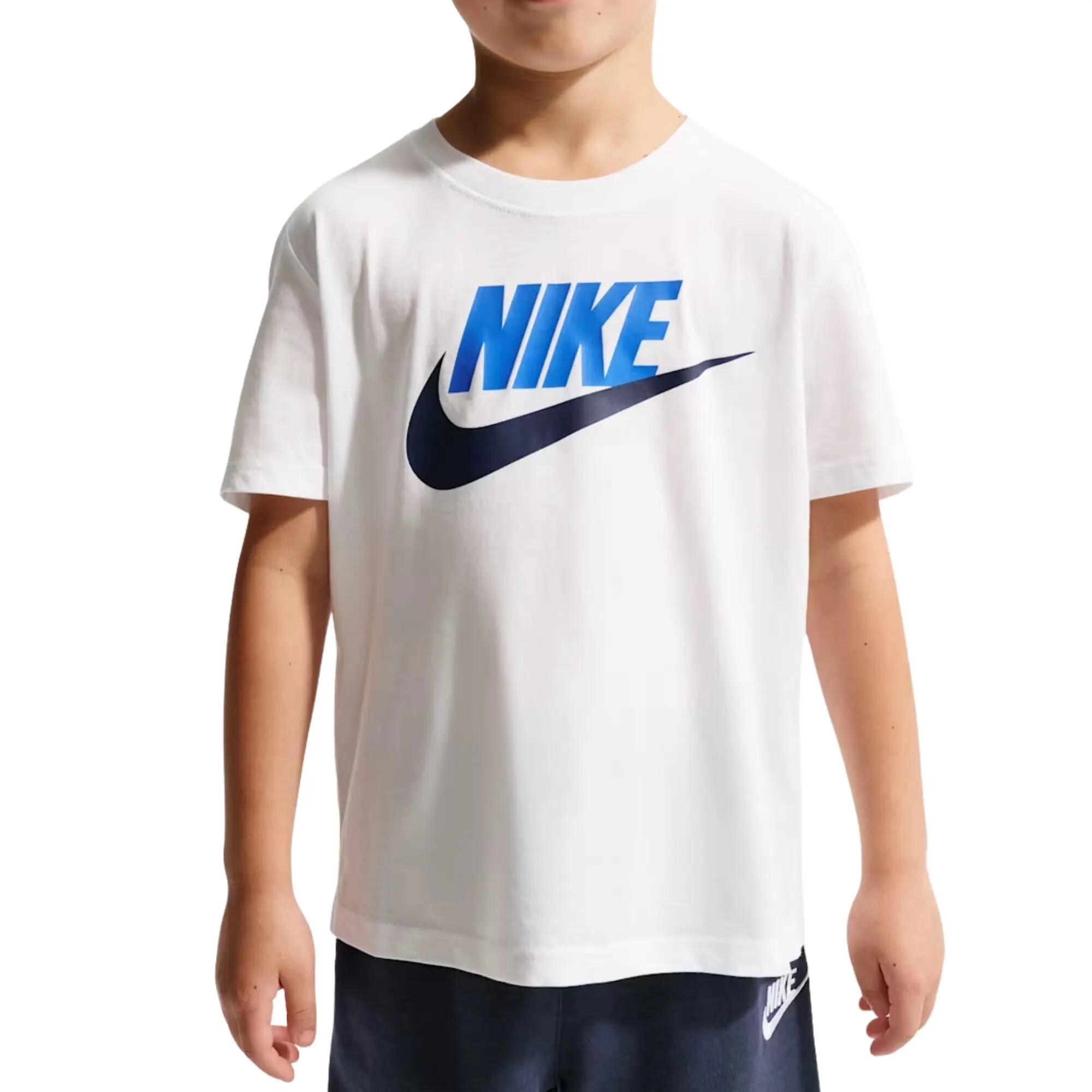 Nike - Ensemble Survêtement Capuche et T-shirt Garçon Lifestyle, Bleu 3/4