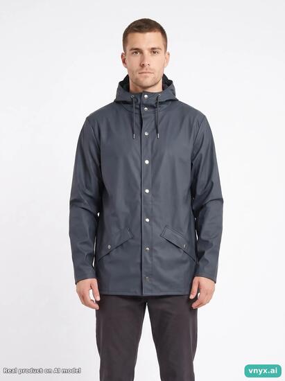Second Life - Vintage RAINS Navy Outdoor Jacket Men M