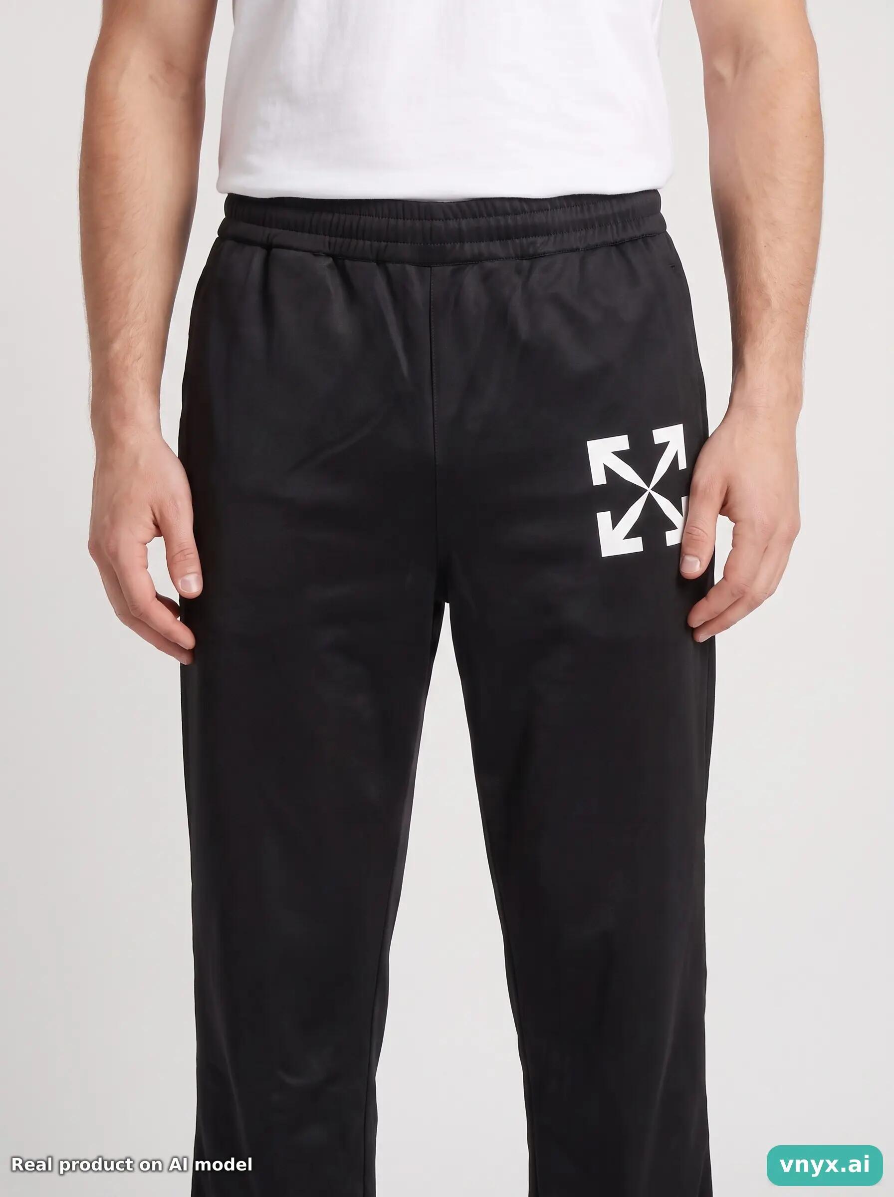Second Life - Off-White Black Trousers Men M 5/5