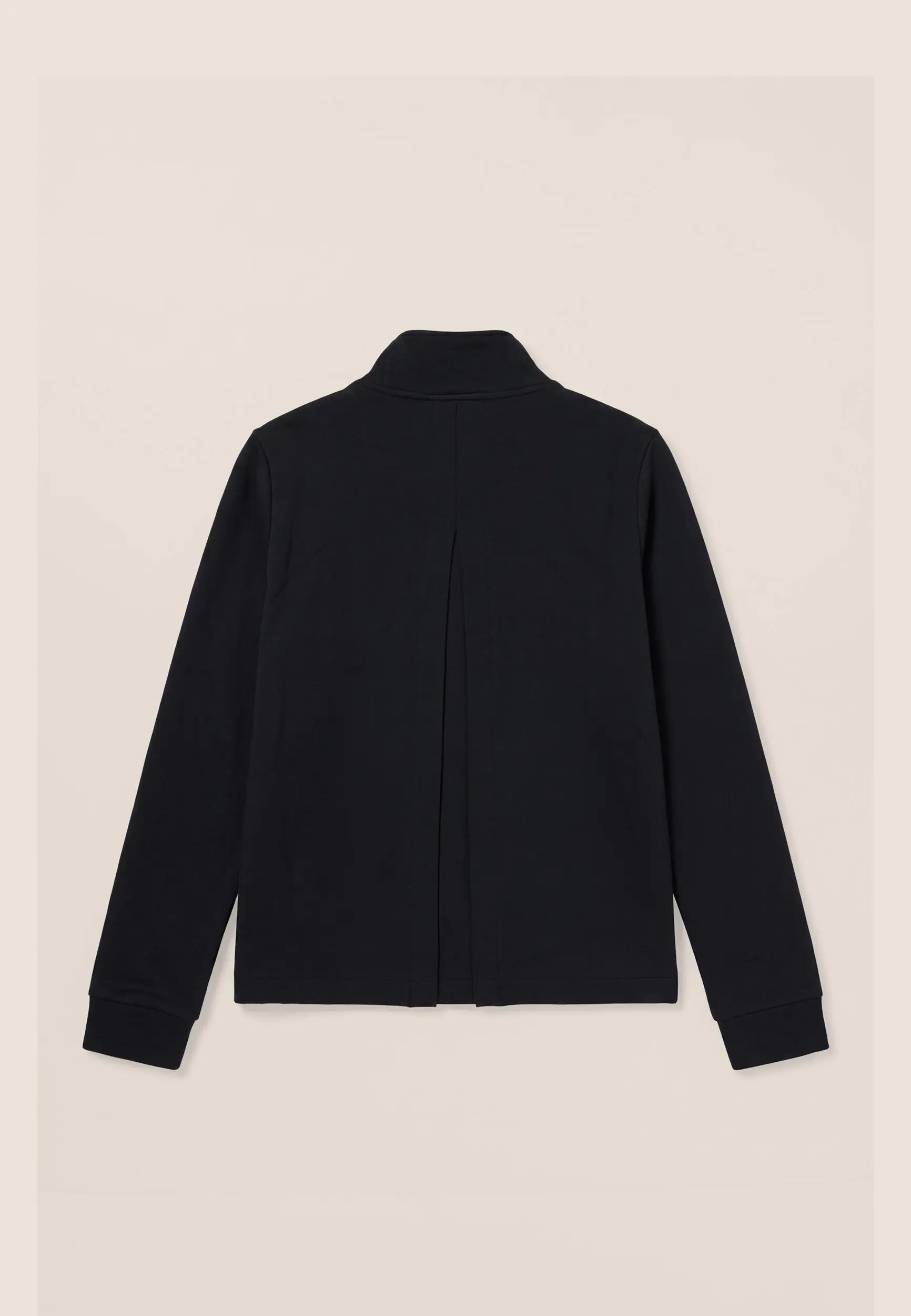 Sudadera para mujer con cuello alto, cremallera y abertura trasera 5/6
