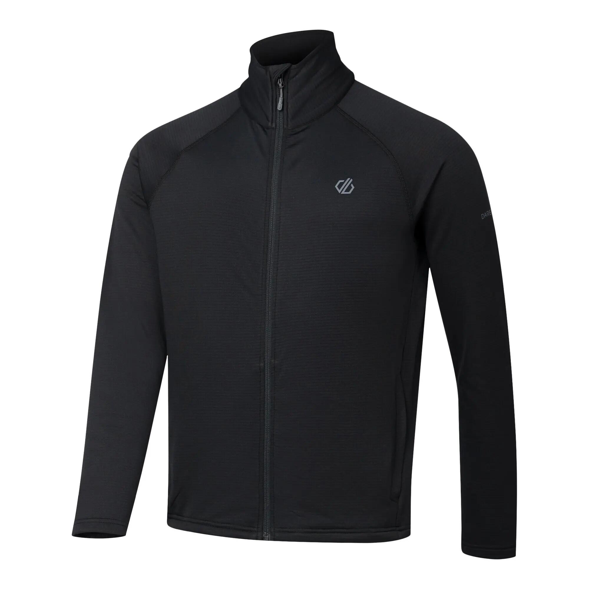 "Fuse Up" Midlayer für , Durchgehender Reißverschluss, Stretch Herren Schwarz 3/4