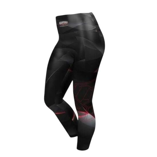 Legging Motif/style Géométrique Femme (Noir)