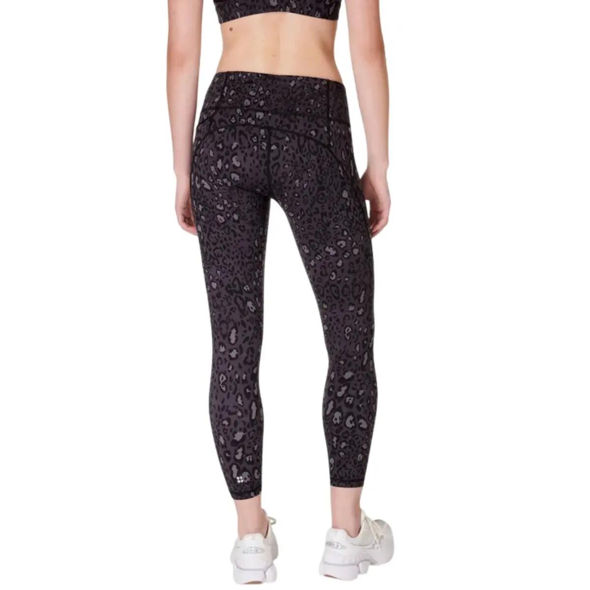 Womens/Ladies Power 7/8 Workout Leggings (Black) 3/3