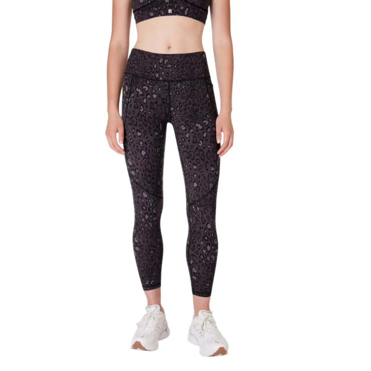 Womens/Ladies Power 7/8 Workout Leggings (Black) 2/3