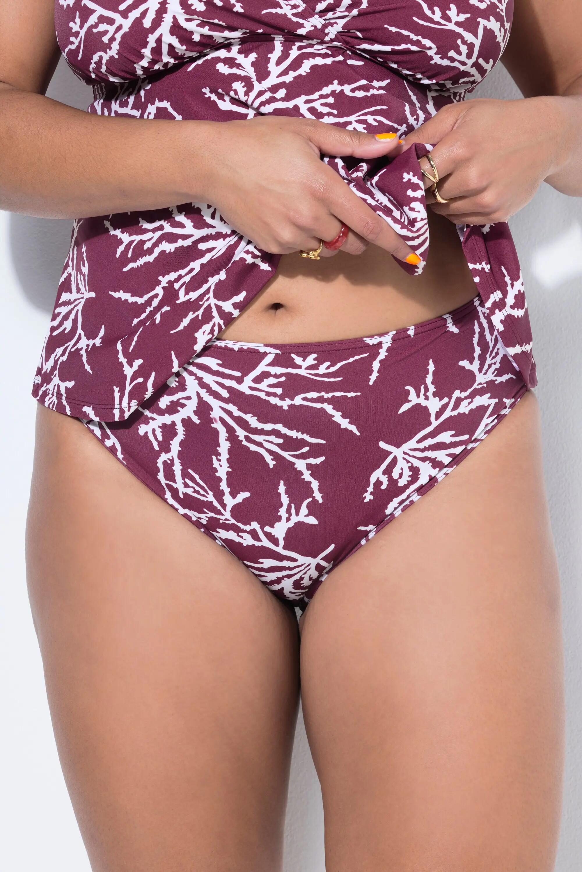 Femme Bas de bikini taille haute imprimé all-over 7/9