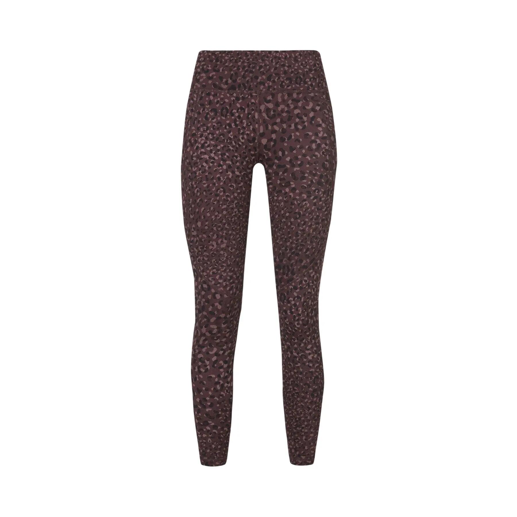 Leggings Power Diseño Estampado de Leopardo Ejercicio para Mujer Marrón 2/5