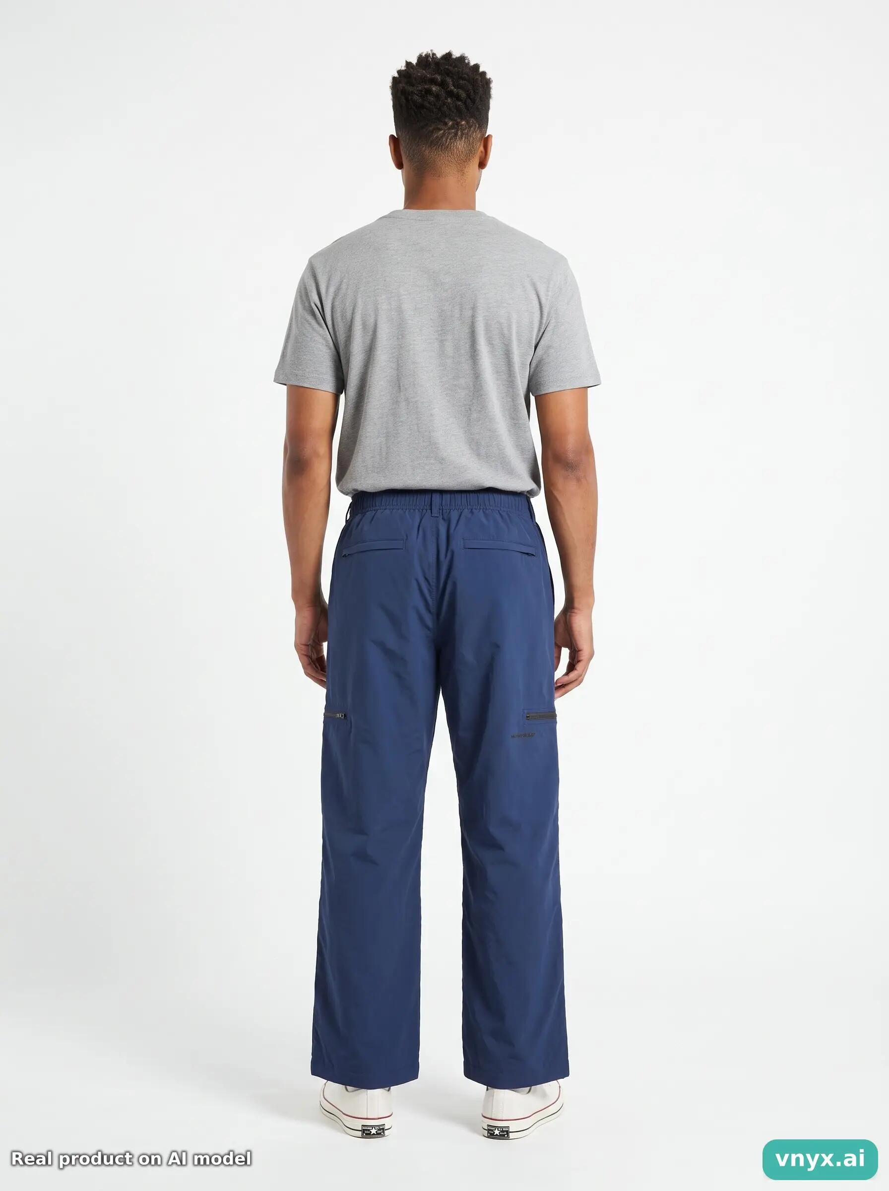 Second Life - Adidas Wales Bonner Navy Trousers Size L 2/5