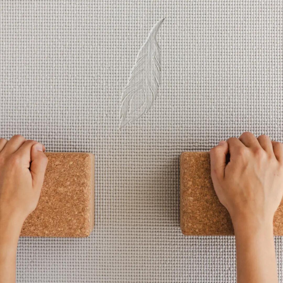 Yoga Blok Set - 2 Stuks - Portugees Kurk - Antislip - 22,5 x 12,5 x 7,5 cm 4/5
