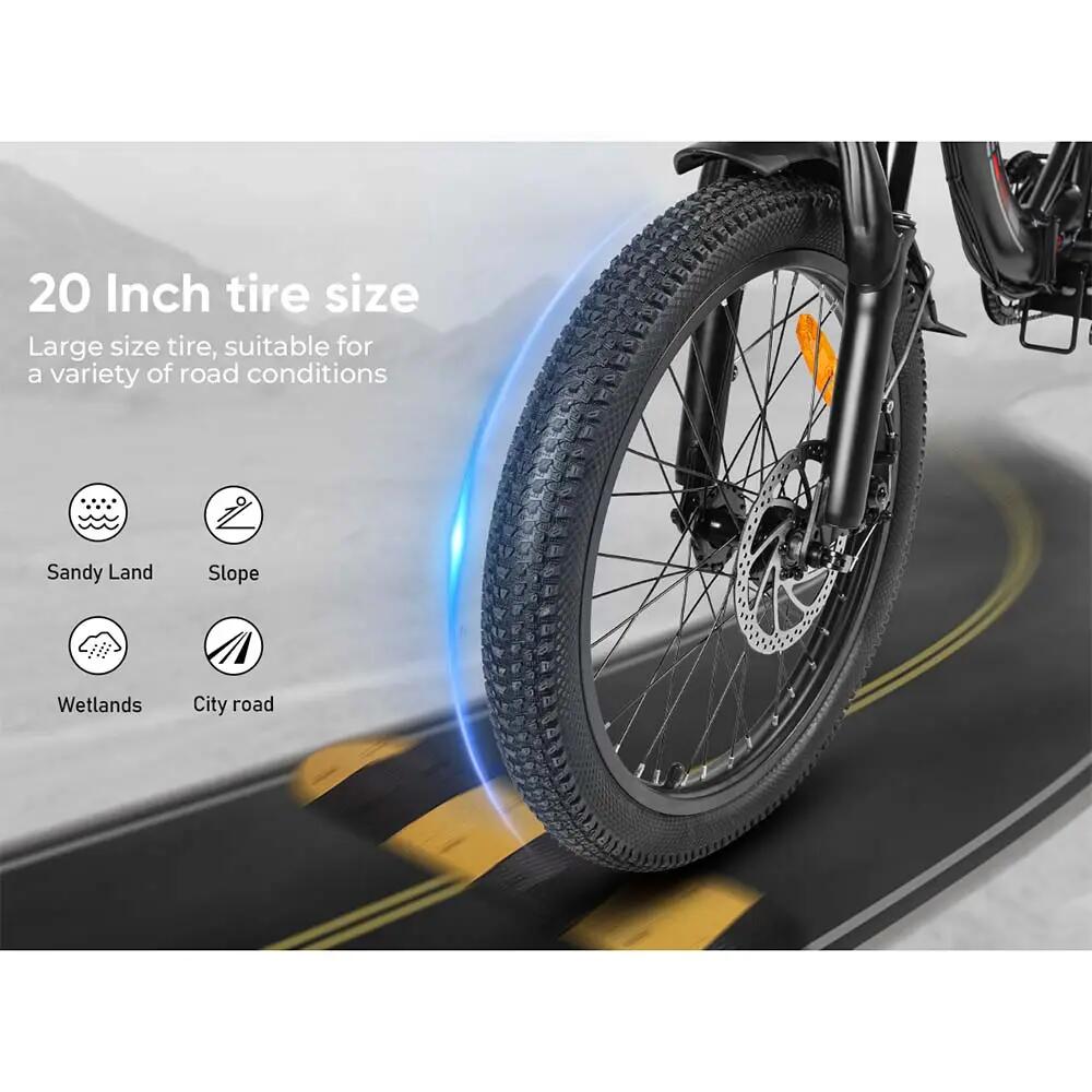 Volwassen opvouwbare elektrische fiets CY20: 20" band | 36V 12Ah accu 8/8
