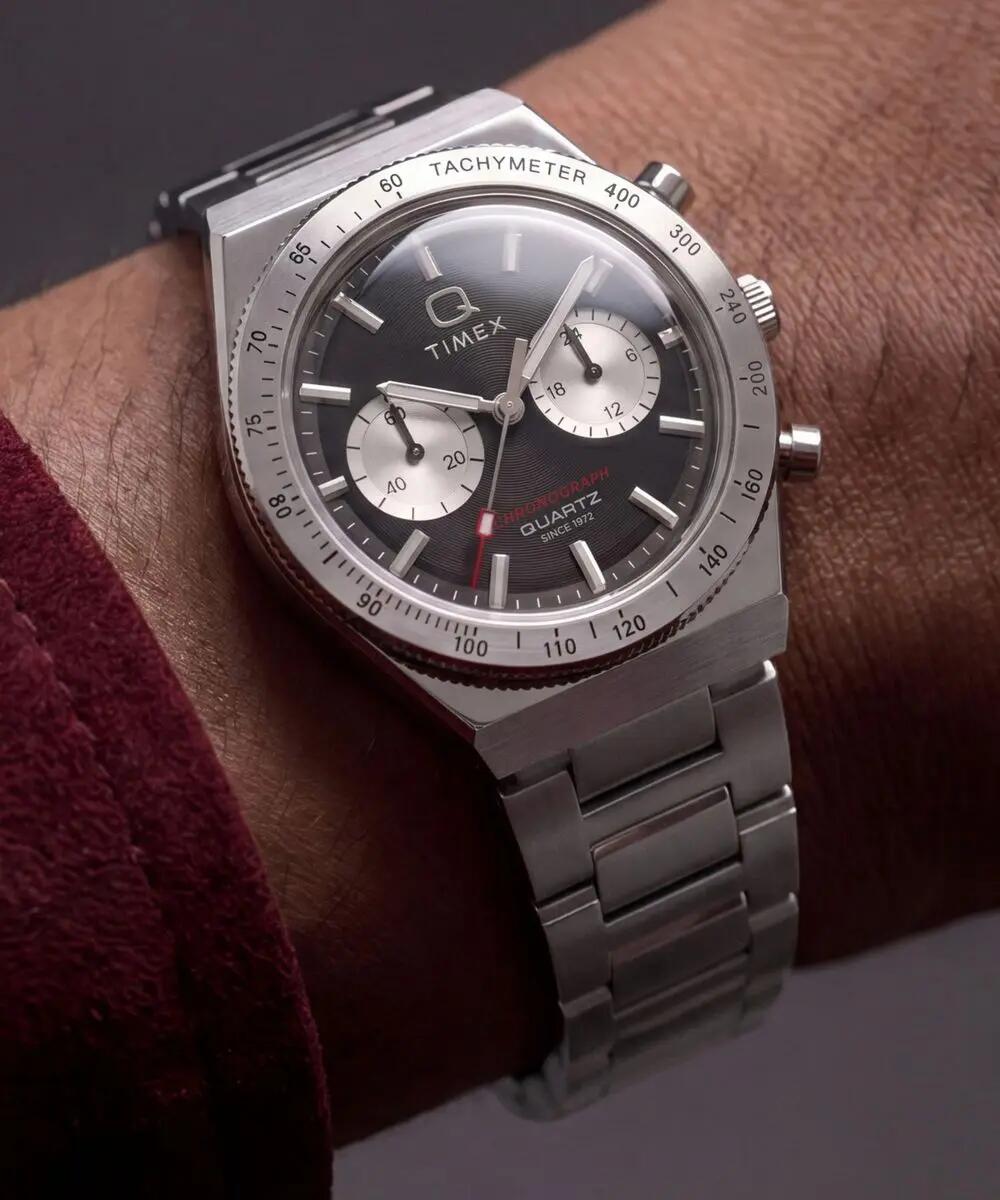 Timex Chronographe Montre Argent/Noir TW2Y93200 6/6