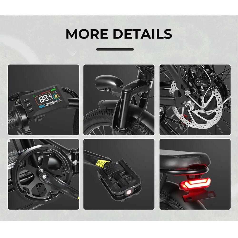 Volwassen opvouwbare elektrische fiets CY20: 20" band | 36V 12Ah accu 7/8