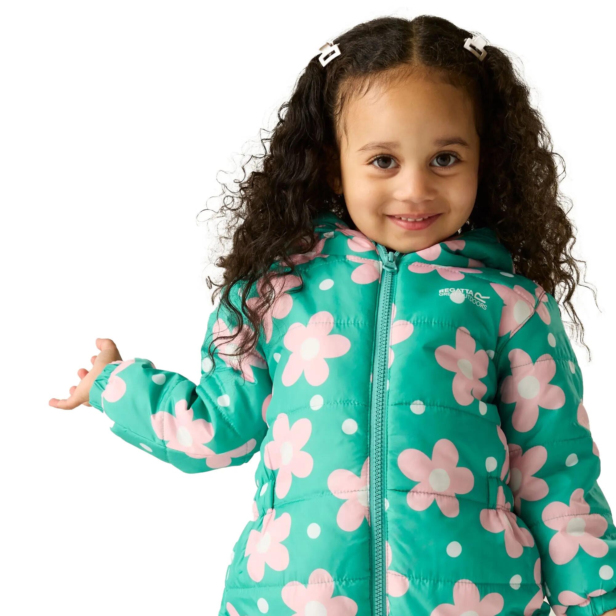 Costum Drumeții În Natură Regatta Penrose Matlasată Imprimeu Floral Copii 7/7
