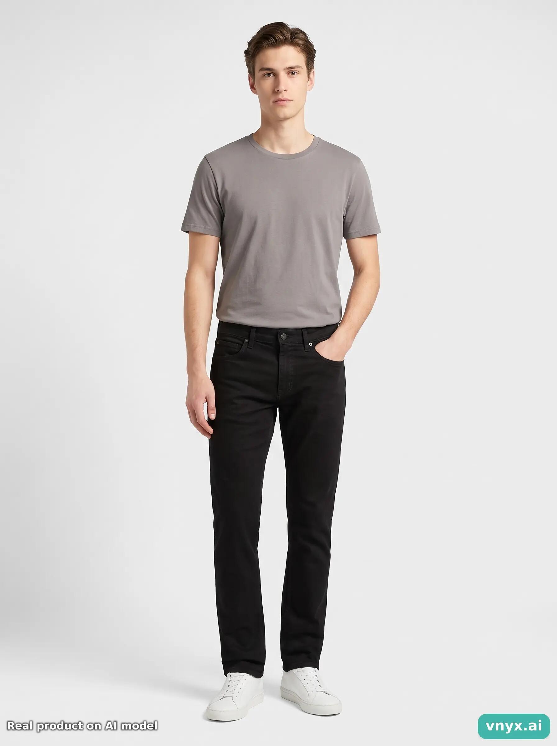 Second Life - Vintage Lee Deep Black Jeans Trousers Women 30 L32 3/6