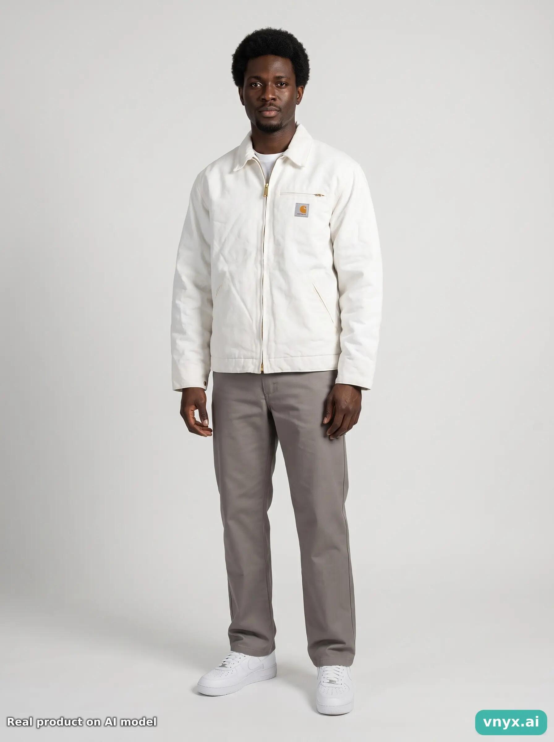 Second Life - Vintage Carhartt Off-White Outdoor Jacket Men XL 3/5