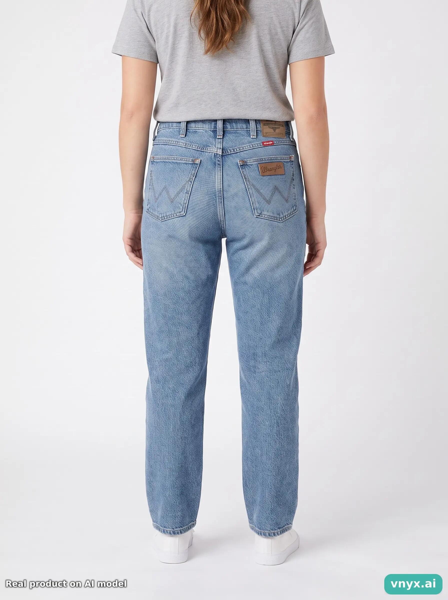Second Life - Vintage Wrangler Light Blue Jeans Women 34 L30 2/6