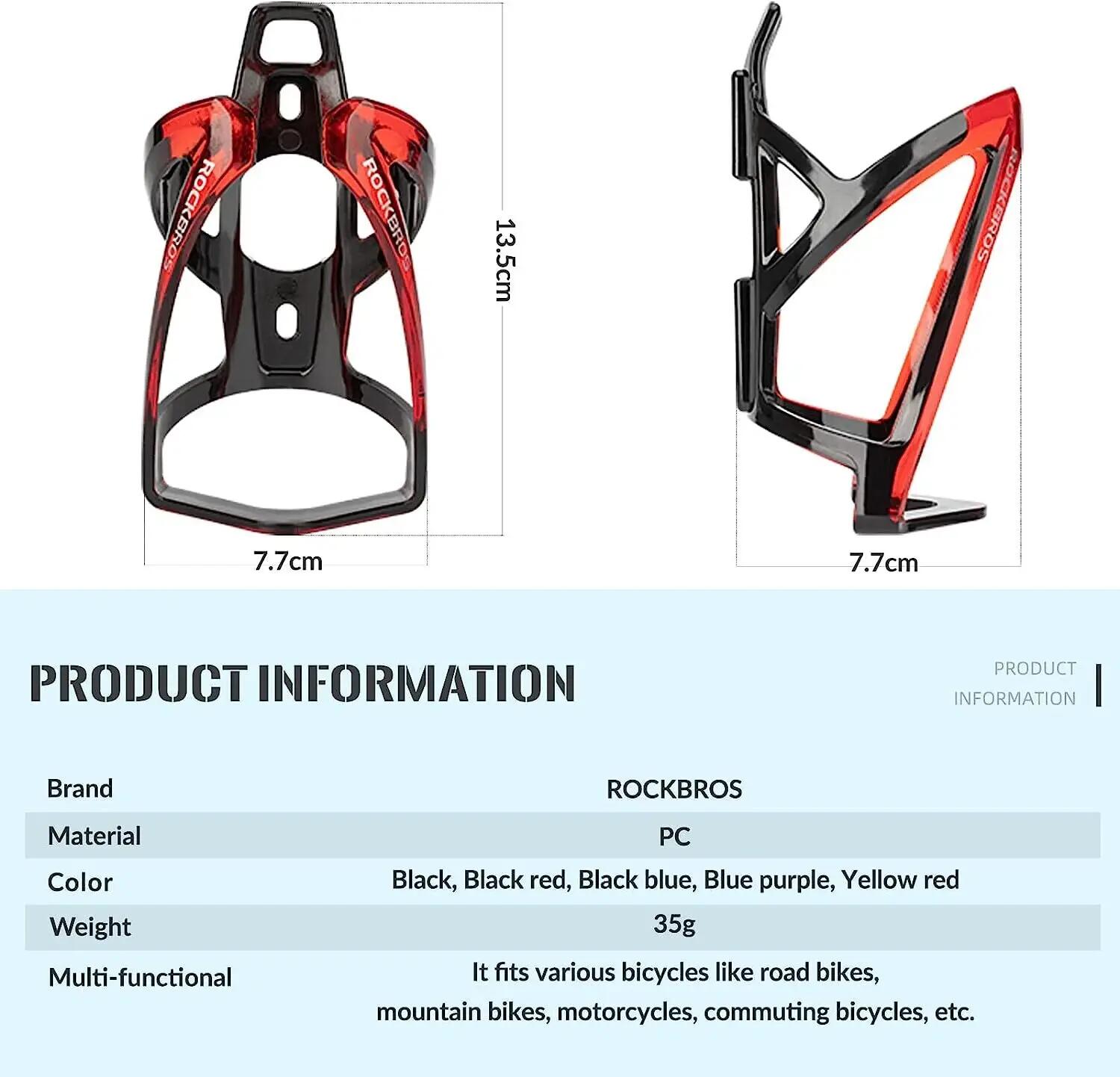 Set Isolierflasche aus Edelstahl + Fahrrad Flaschenhalter 4/10